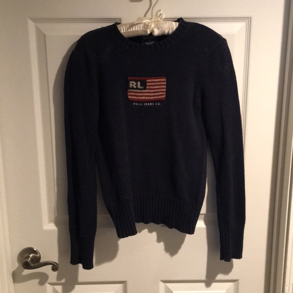 Polo Jeans Co. Ralph Lauren American Flag Sweater